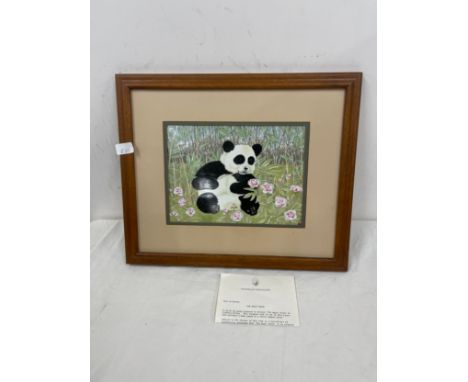 Framed franklin mint the magic grove measures approximately 18 inches wide 15 inches tall 