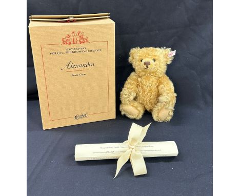 Steiff - Alexandra Bear - QVC Exclusive - Ltd Edt - Cert No 01103 with box and coa 