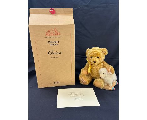 Boxed limited edition Steiff chelsea bear blond 33cm with COA 