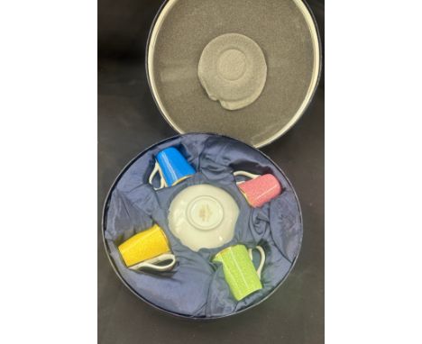 Royal Worcester 80th birthday boxed cups and saucers 