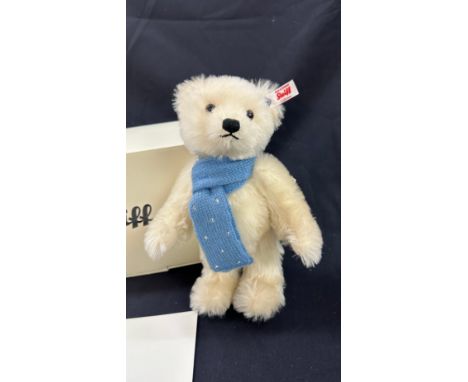 Steiff Swarovski 664397 Teddy Bear Casper Winter Bear Danbury Mint Limited 3000 missing snow flake growler 