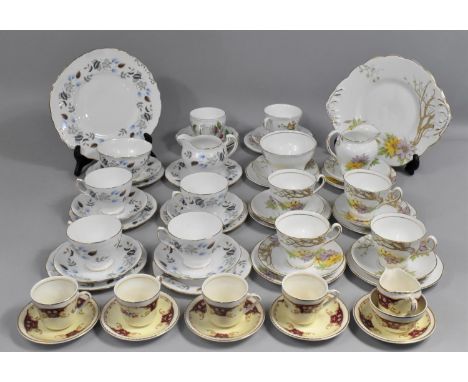 A Collection of Various Coffee and Teawares to comprise Athena Pattern Tea Service by Salisbury, Colclough Autumnal Leaf Etc 