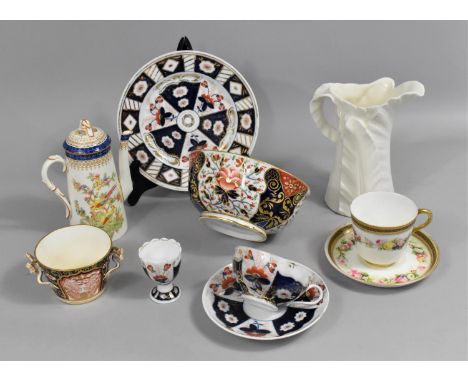 A Collection of Various 19th Century Later  Ceramics to comprise Crown Derby Imari Porcelain Bowl, Davenport Imari Bowl Havin