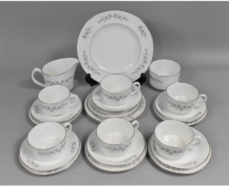 A Royal Worcester Dorset Pattern Service to comprise Six Cups, Milk Jug, Sugar Bowl, Seven Saucers, Seven Side Plates and a C