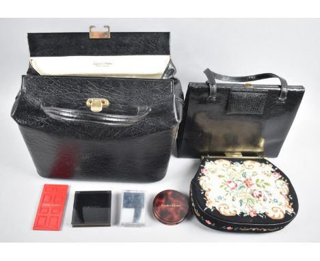 A Late 20th Century Elizabeth Arden Make-Up Bag Together with Tapestry Evening Bag and Handbag etc 