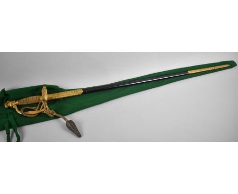 A Late 19th Century Diplomatic Dress Sword by Meyers &amp; Mortimer, London, with Gilt Brass Handle, Etched Blade and Gilt Br