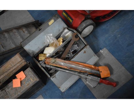 A Metal Tool Box and Contents Etc 