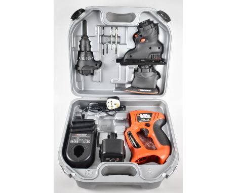 A Cased Black and Decker Quattro Electric Drill and Sanding Tool 