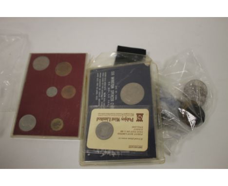 A BAG OF VINTAGE COINAGE ETC