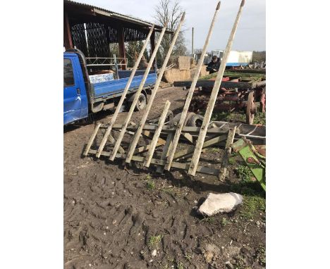 A VINTAGE AGRICULTURAL HAY SWEEP