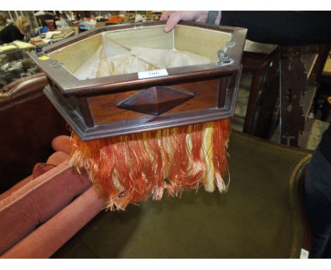 AN UNUSUAL HANGING 1930'S LAMP SHADE