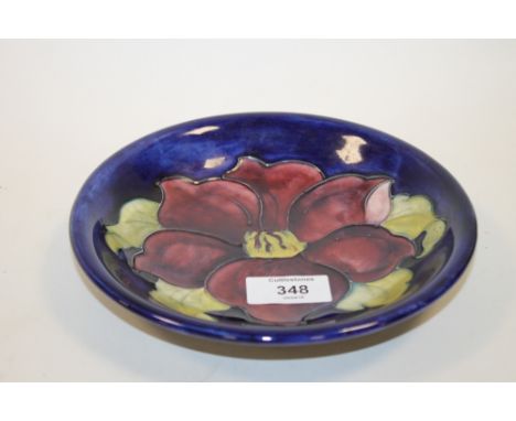 A VINTAGE FLORAL MOORCROFT DISH
