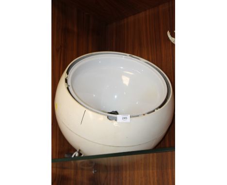 A RETRO CREAM ITALIAN DESIGNER CEILING LIGHT FITTING 