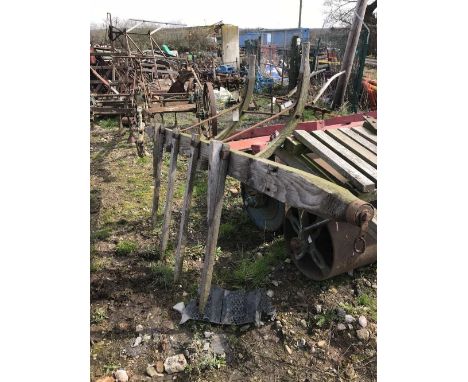 A VINTAGE AGRICULTURAL HAY SWEEP
