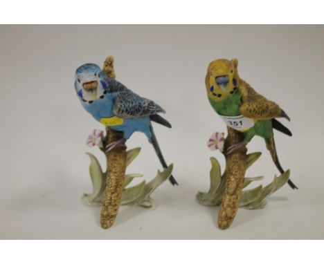 TWO GOEBEL BUDGERIGAR FIGURES A/F