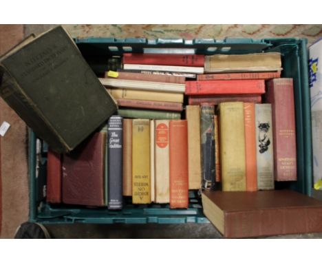 TWO BOXES OF VINTAGE BOOKS TO INCLUDE CAR RELATED AND REFERENCE EXAMPLES