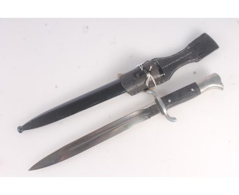 WWII era German walking out, parade or dress dagger in the K98 style, the fullered blade with ricasso stamped 'ZEITLER-WEIN',