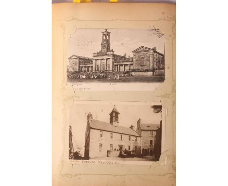 Photograph and postcard collection held across two albums to include an Edwardian postcards album containing around 100 postc