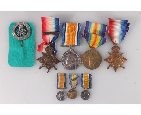 Medal of 7920 Sapper F W Dunkin of the Royal Engineers comprising WWI Mons star 1914 [7920 SAPR F W DUNKIN RE].  Medal of 231