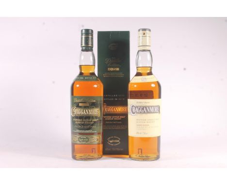 Two bottles of CRAGGANMORE single malt Scotch whisky to include a no age statement limited edition of 1,800 bottles 48% abv. 