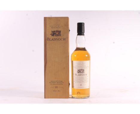 BLADNOCH 10 year old Lowland single malt Scotch whisky, bottled under Diageo's Flora and Fauna range, 43% abv. 70cl,&nbsp;in 