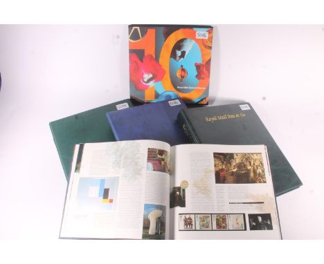 GREAT BRITAIN GB decimal mint stamp collection to include a dark blue leatherette covered ring binder album of Post and Go pr