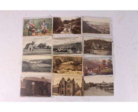 Postcard collection comprising around 130 postcards of Welsh interest including many Snowdon Summit Hotel and Train cards, hu