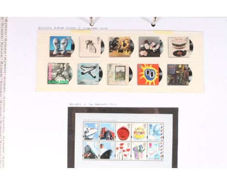 GREAT BRITAIN GB mint stamp collection spanning 2010-2023, estimated usuable FV~£825, also some used examples held in one gre
