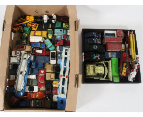 Large collection of playworn Corgi Toys diecast model vehicles to include Man From Uncle Oldsmobile Super 88, Euclid TC-12 Tr