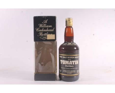 TOMATIN 1956 24 year old single malt Scotch whisky, distilled December 1956, bottled December 1980 by William Cadenhead of Ab