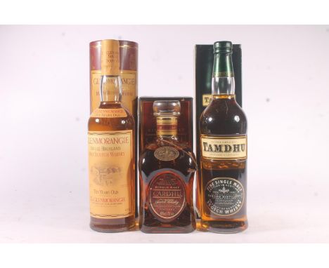Three bottles of single malt Scotch whisky to include TAMDHU no age statement 40% abv. 70cl, CARDHU 12 year old 40% abv. 70cl