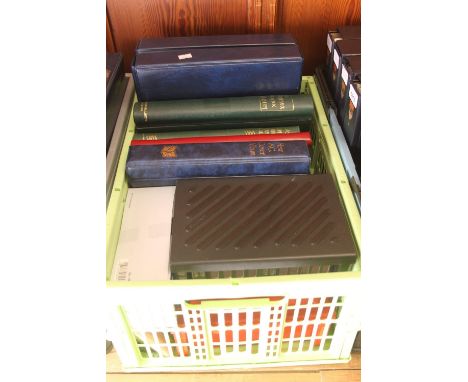 Stamp and postcard collection to include Post Office Headquarters PHQ cards, some mint set still in issue envelopes, a box of