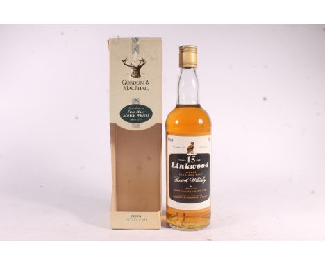 LINKWOOD 15 year old single malt Scotch whisky, bottled by Gordon and MacPhail of Elgin, 40% abv. 70cl, boxed.