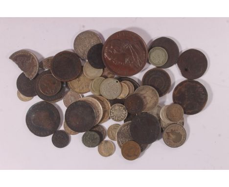 Coin collection to include AUSTRALIA florin 1927, pennies 1911, 1912, 1922 and 1925. CANADA fifty cents 1953, ten cents 18?? 