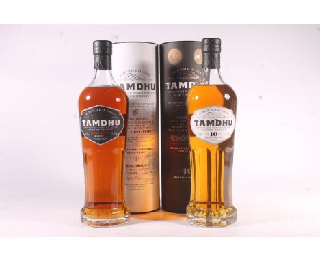 Two bottles of TAMDHU Speyside single malt Scotch whisky to include Spirit of Enlightenment 10 year old matured in sherry cas