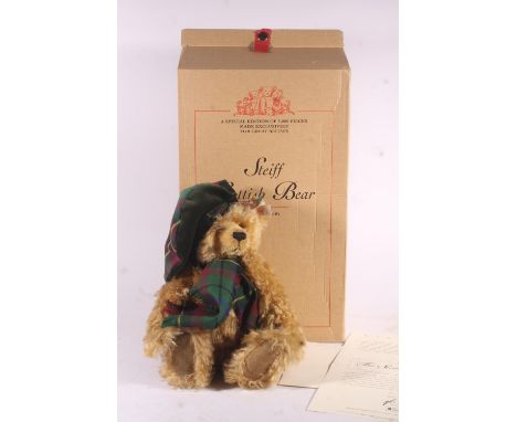 Steiff 654732 The Steiff Scottish Bear, 30cm, limited edition 1061/3000, with certificate of authenticity, boxed.
