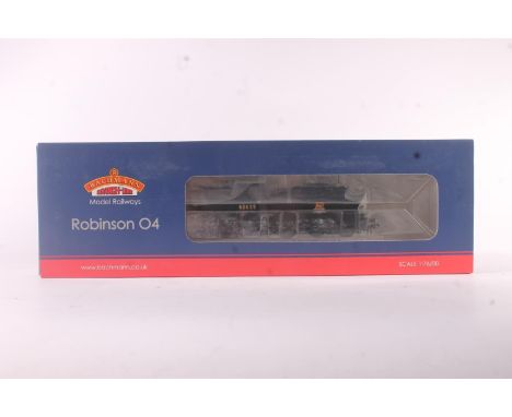Bachmann Branchline OO gauge model railways 2-8-0 tender locomotive 63635 BR black, in 31005 box.