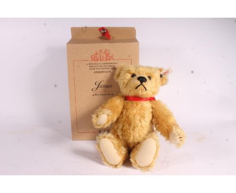 Steiff 654725 James (exclusive for Christies Auctioneers), 28cm, limited edition 976/1766, with certificate of authenticity, 
