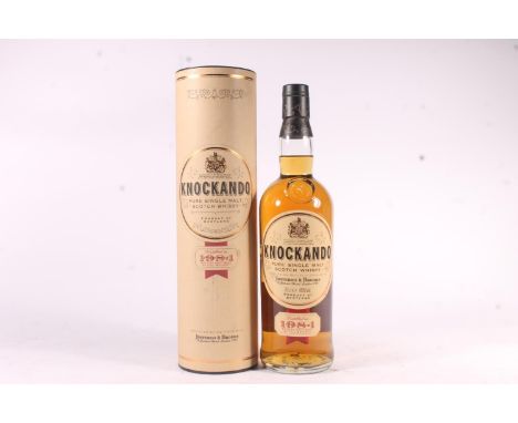 KNOCKANDO 1984 13 or 14 year old single malt Scotch whisky, distilled 1998, bottled 1994 by Justerini &amp; Brooks, 40% abv. 