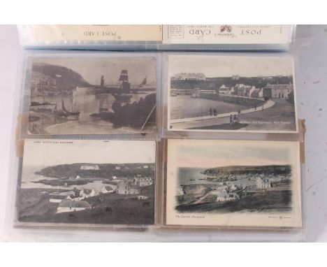 Postcard collection comprising over 180 postcards, much of Scottish topographical interest including Portpatrick, Castle Kenn