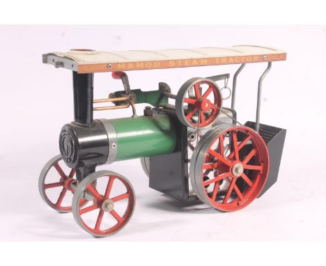 Malins (Engineers) Ltd, Mamod TE1a Steam Tractor live steam traction engine, boxed.