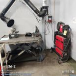 IDEAL Technomig 505 mig welding station w/fume extraction hose