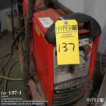 KEMPPI Mastertig 2500 welder, lift table and fume extraction hose