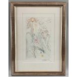 Dali, Salvador (1904-1989) nach, Grafik der Geliebte weidet zwischen den Lilien 205/250