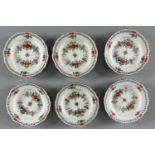 Meissen Schwertermarke 6 Teller indische Malerei