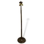 Vintage Stehlampe Goldkant-Leuchten bzw L&L WMC, Bronze oder Messing, 152cm hoch