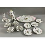 Herend Service, insgesamt 18 Teile, wohl Serie Rothschild, Dekor RO