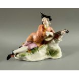 Bustelli, Franz Anton (1723-1763) Entwurf, Nymphenburg Porzellan Figur Lautenspieler