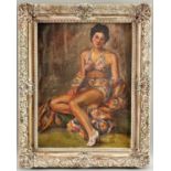 Van Hood Ferguson (1903-1988), Ölgemälde um 1937 Portait Dame Schauspielerin wohl Joan Gardner
