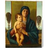 Giovanni Bellini (1437-1516) Kopie nach, Ölgemälde um 1800, Madonna degli Alberetti